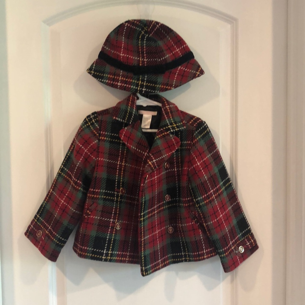 Janie and Jack 2T-3T coat and hat